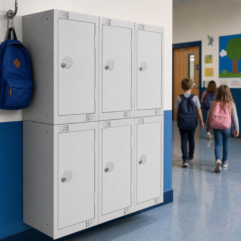 Small Primary School Anti-Bacterial Lockers with Cylinder Lock