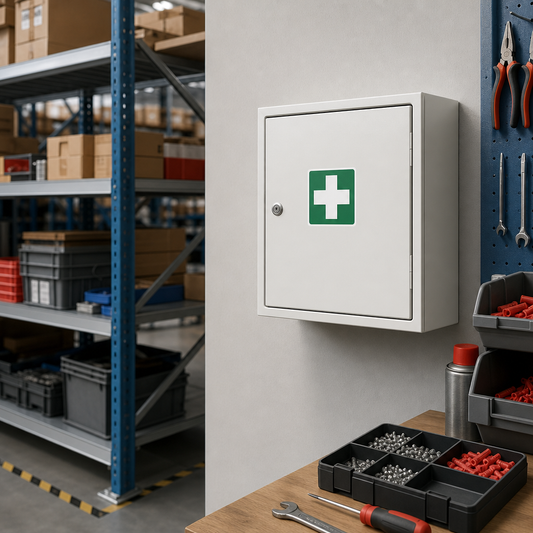 Small Wall Mounted First Aid Cupboard with 1 Door