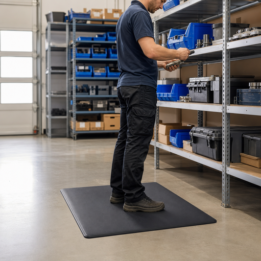 Solid Anti-Fatigue Mat 800 x 700mm for Carpeted Floors