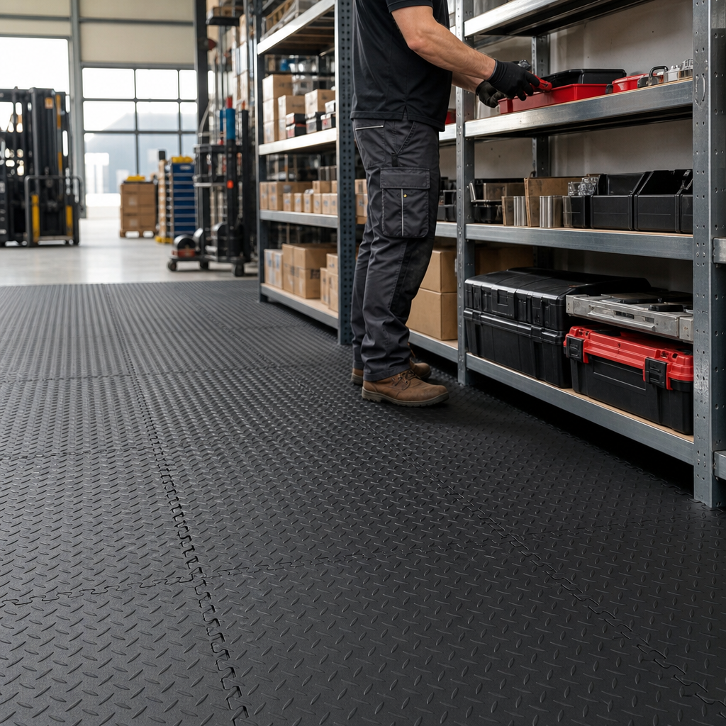Solid Interlocking Anti-Fatigue Floor Mats