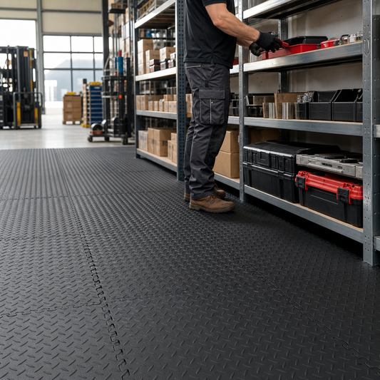 Solid Interlocking Anti-Fatigue Floor Mats