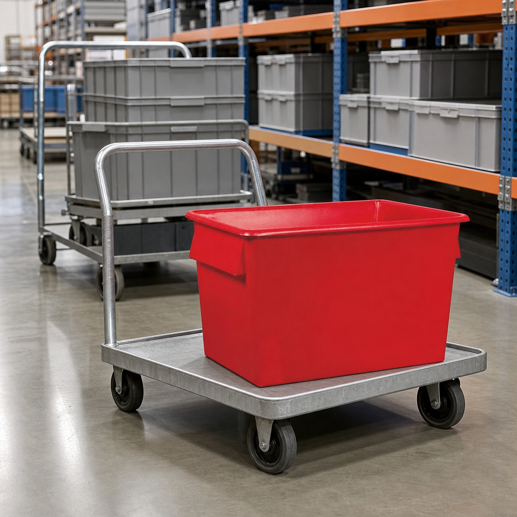 Spare Heavy Duty Plastic Container Accessories for Steel Dollies
