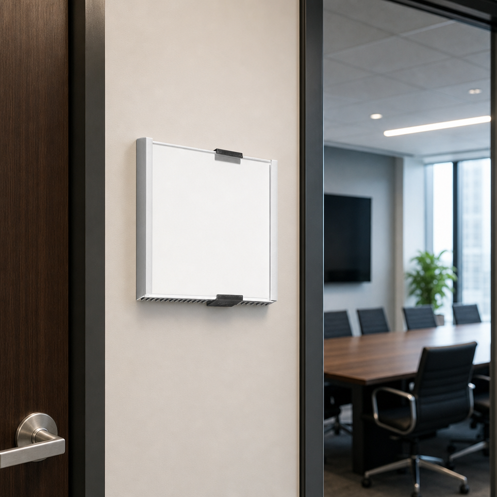 Square Aluminium Door Sign with Grey Panel