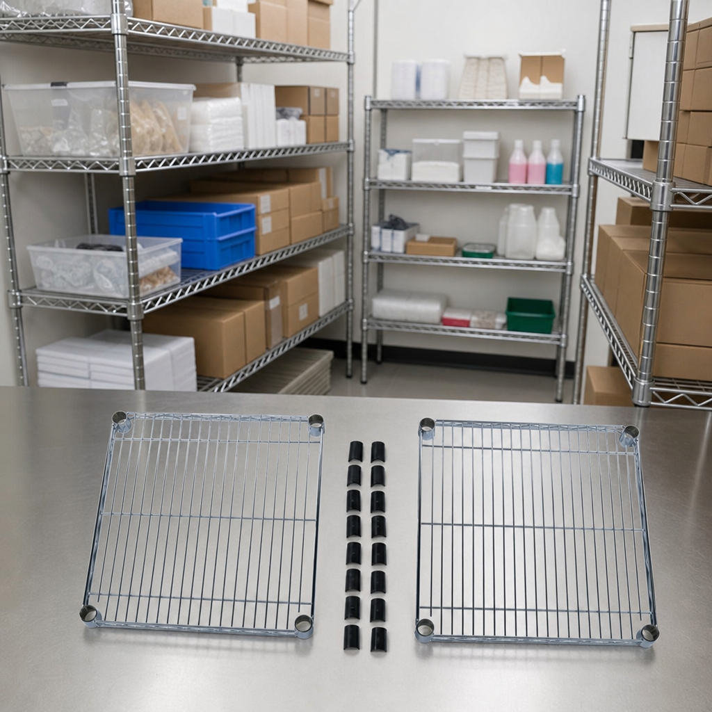Square Wire Shelving Extra Shelves Pack of 2
