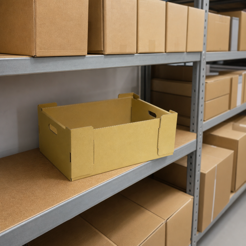 Stackable Cardboard Storage Containers 25L, 530mm Length