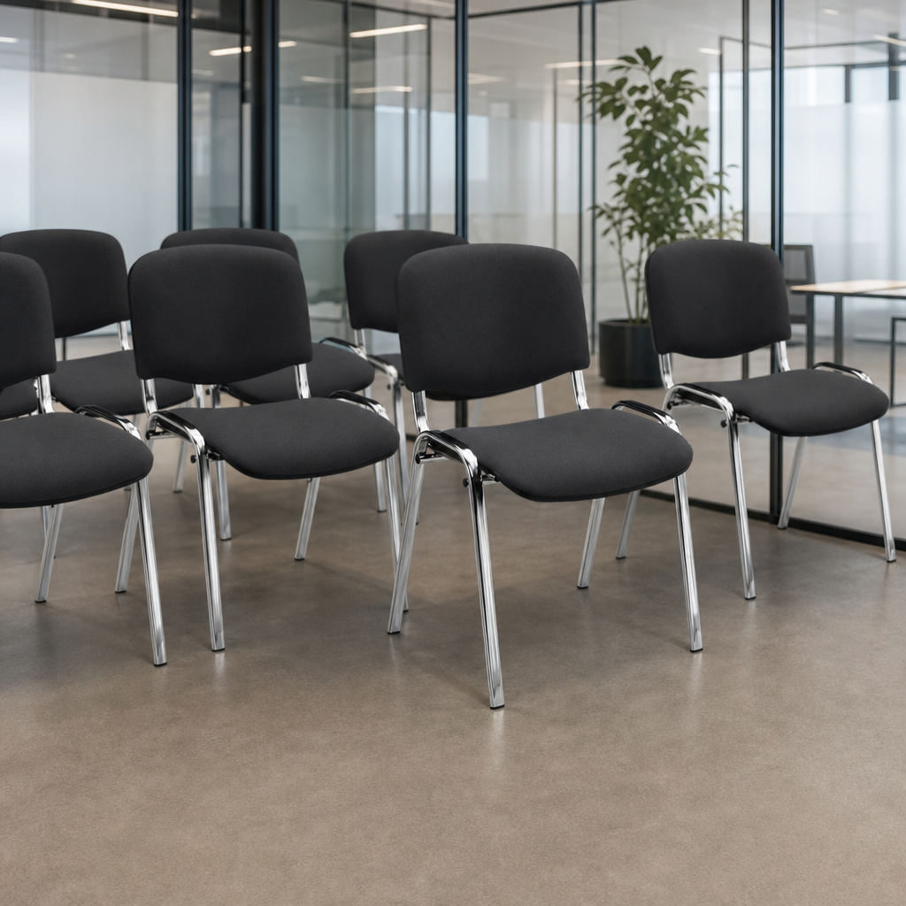 Stackable Fabric Meeting Room Chairs