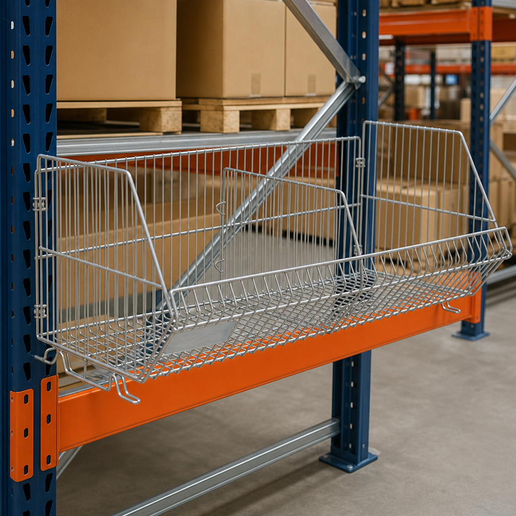 Stackable Galvanised Wire Storage Basket