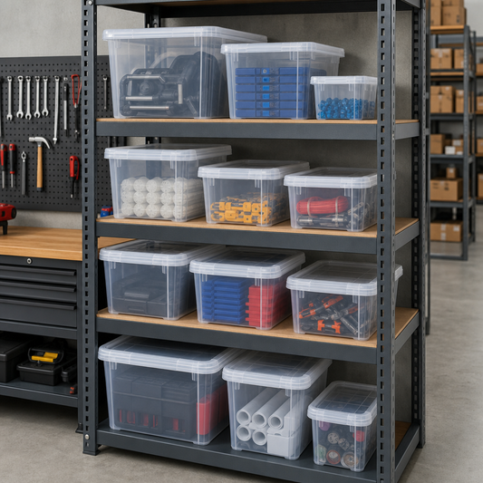 Stackable Plastic Storage Boxes 1.3L to 11L (Packs)