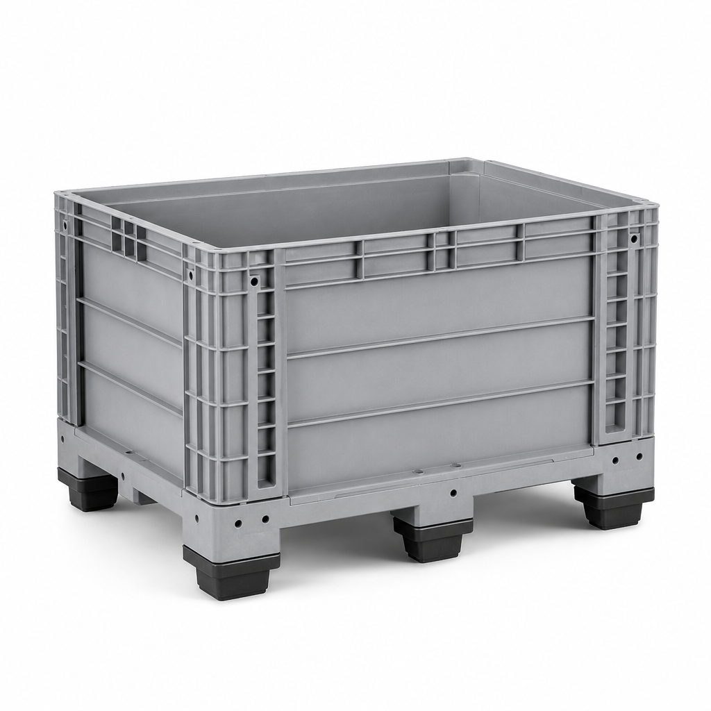 Stackable Recycled Plastic Euro Pallet Box with Feet