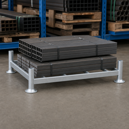 Stackable Steel Post Pallet Stillage with Optional Extension Posts