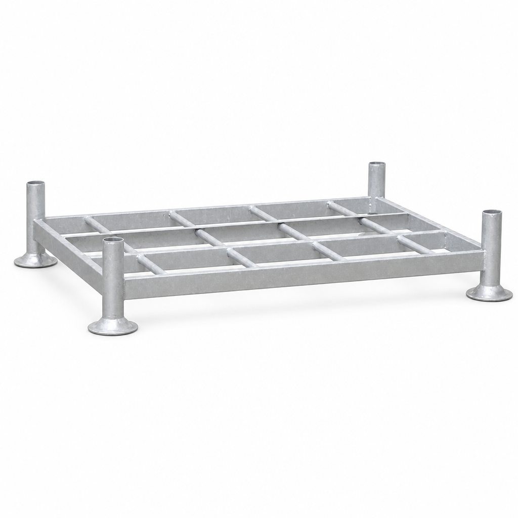 Stackable Steel Post Pallet Stillage with Optional Extension Posts