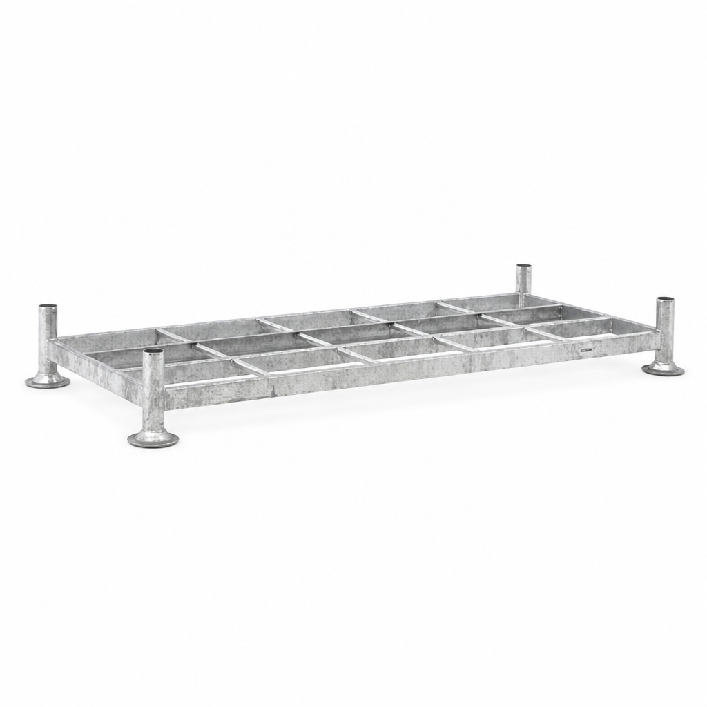 Stackable Steel Post Pallet with Optional Extension Posts