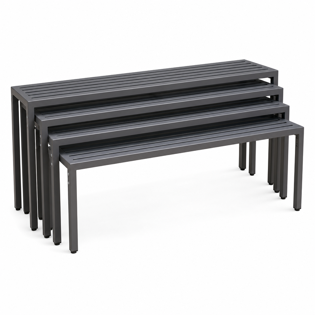 Stacking Benches for Dining and Events