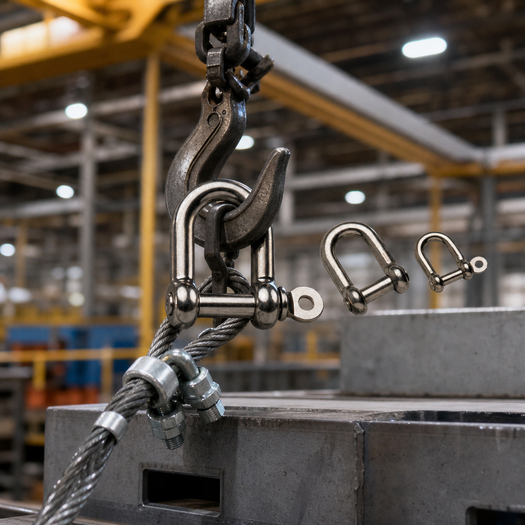 Stainless Steel Bow and Dee Shackles for Heavy Lifting
