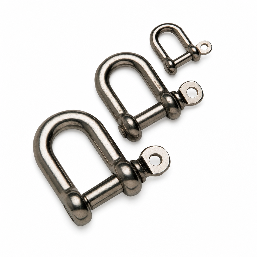 Stainless Steel Bow and Dee Shackles for Heavy Lifting