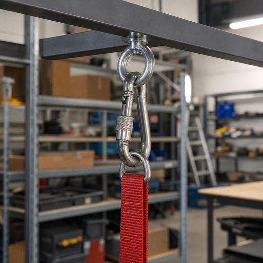 Stainless Steel Carabiner Hooks with Screw Gate and Eyelet Options