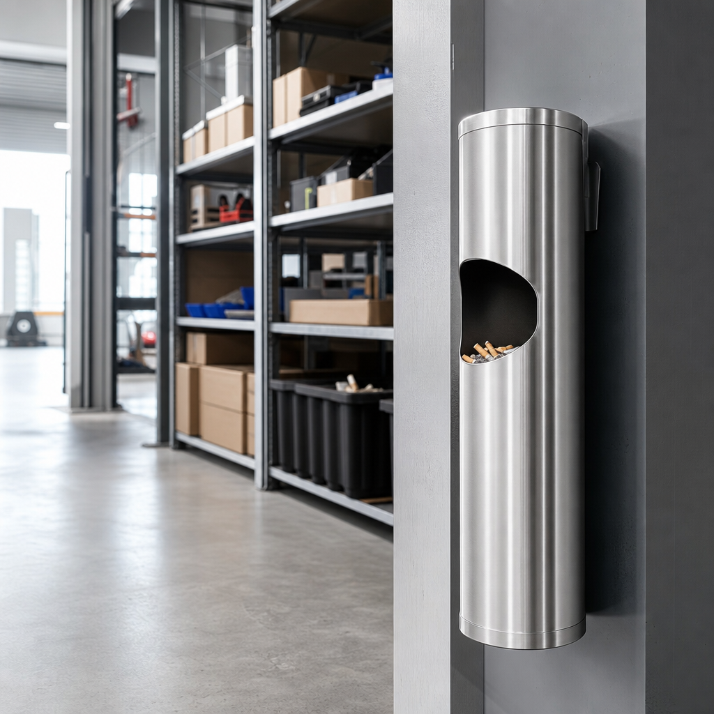 Stainless Steel Cigarette Ashtray Bin