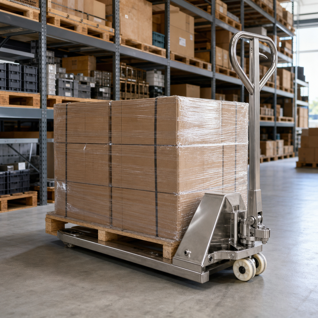 Stainless Steel Hand Pallet Truck 2500kg Capacity