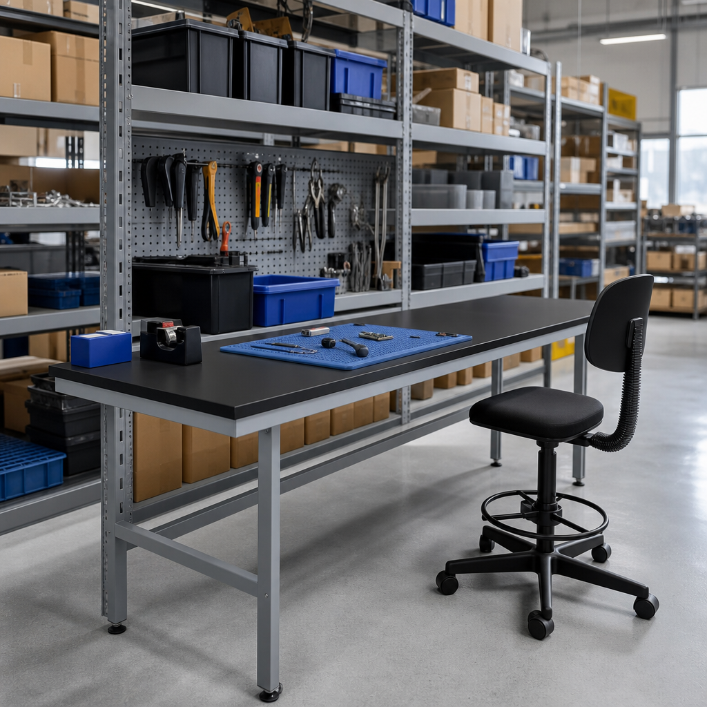 Static Dissipative Workbench with ESD Worktop 780 x 2000 x 600mm