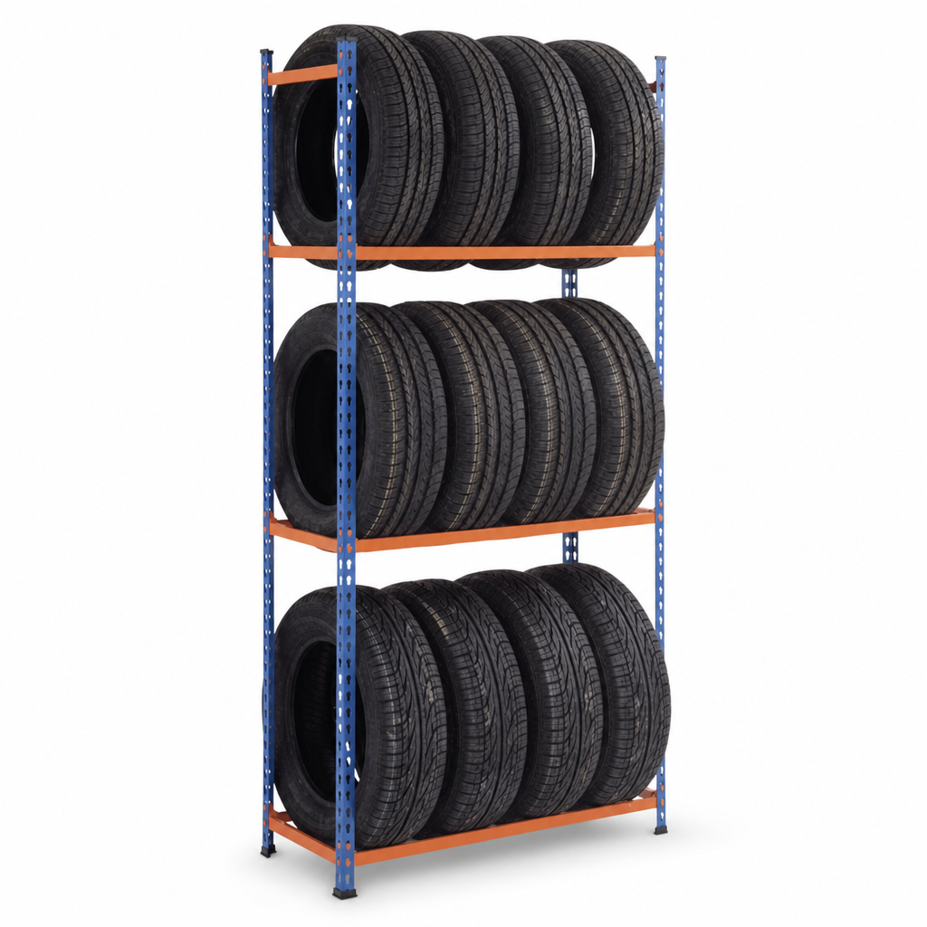 Static Steel Tyre Racking 1980mm High