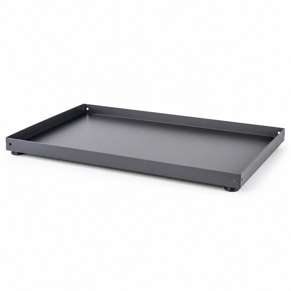 Steel Base Tray for Perforated Panel Racks