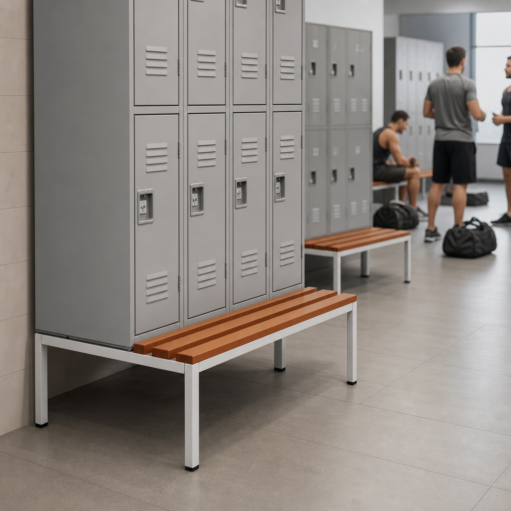 Steel Bench Stands for 1 to 4 Column Lockers