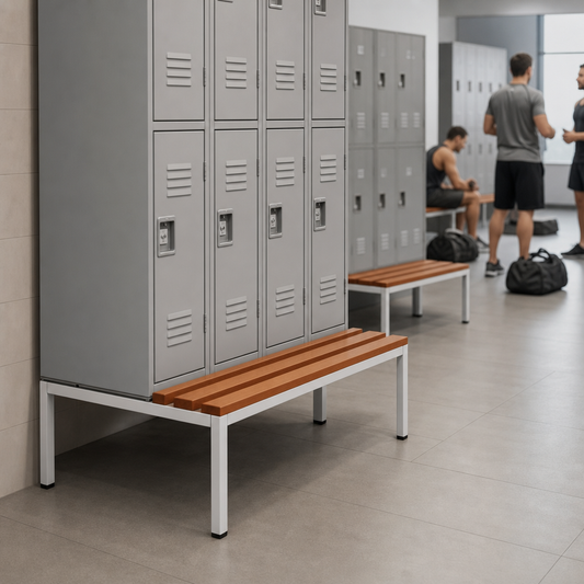 Steel Bench Stands for 1 to 4 Column Lockers