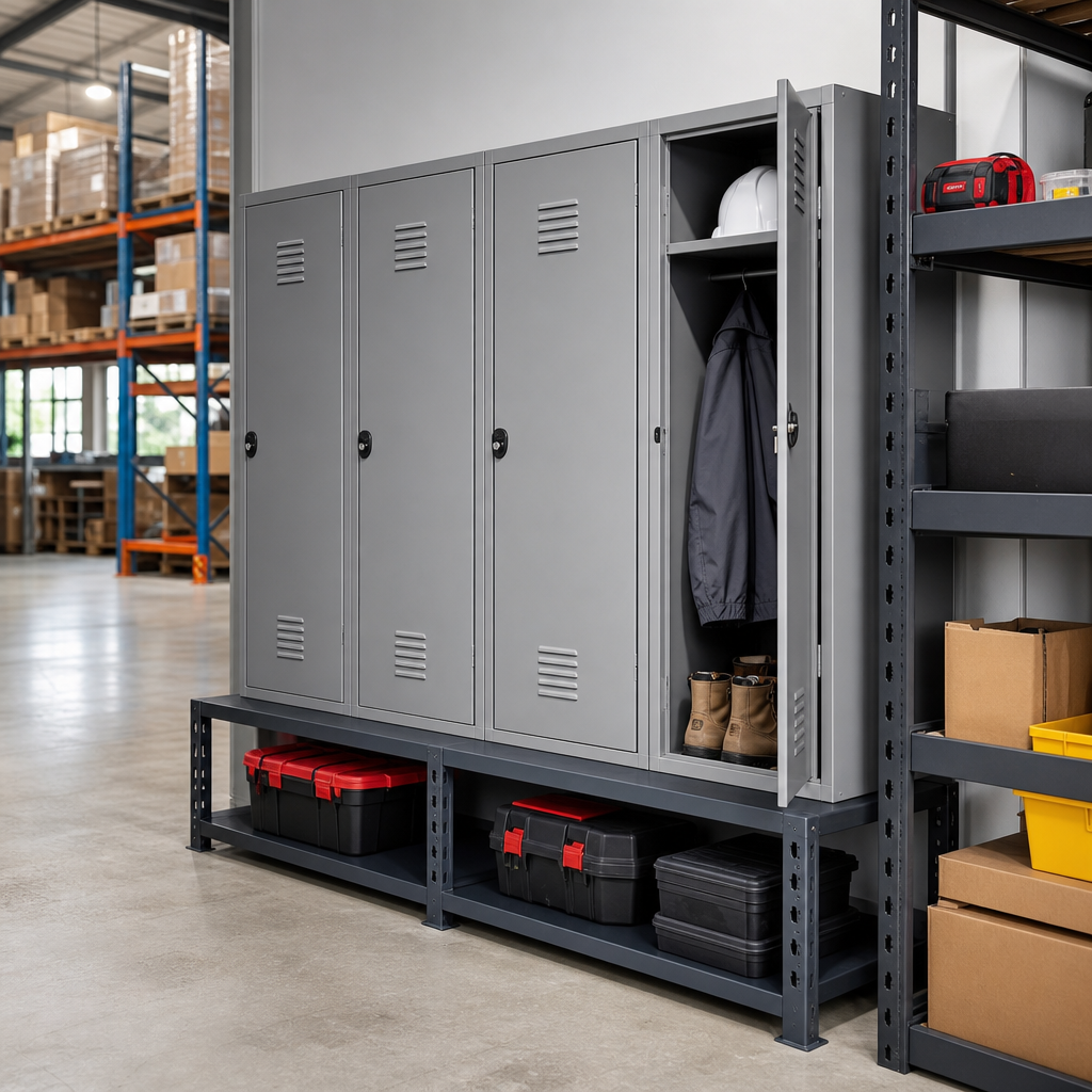 Steel Bench Stands for 1 to 4 Column Lockers