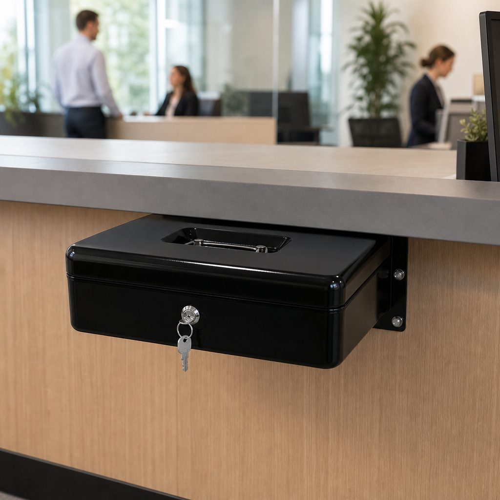 Steel Cash Box With Key Lock