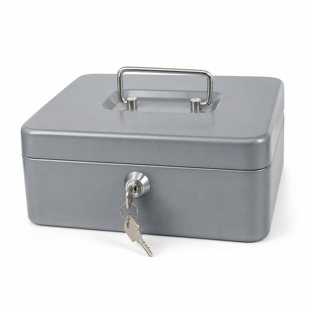 Steel Cash Box With Key Lock
