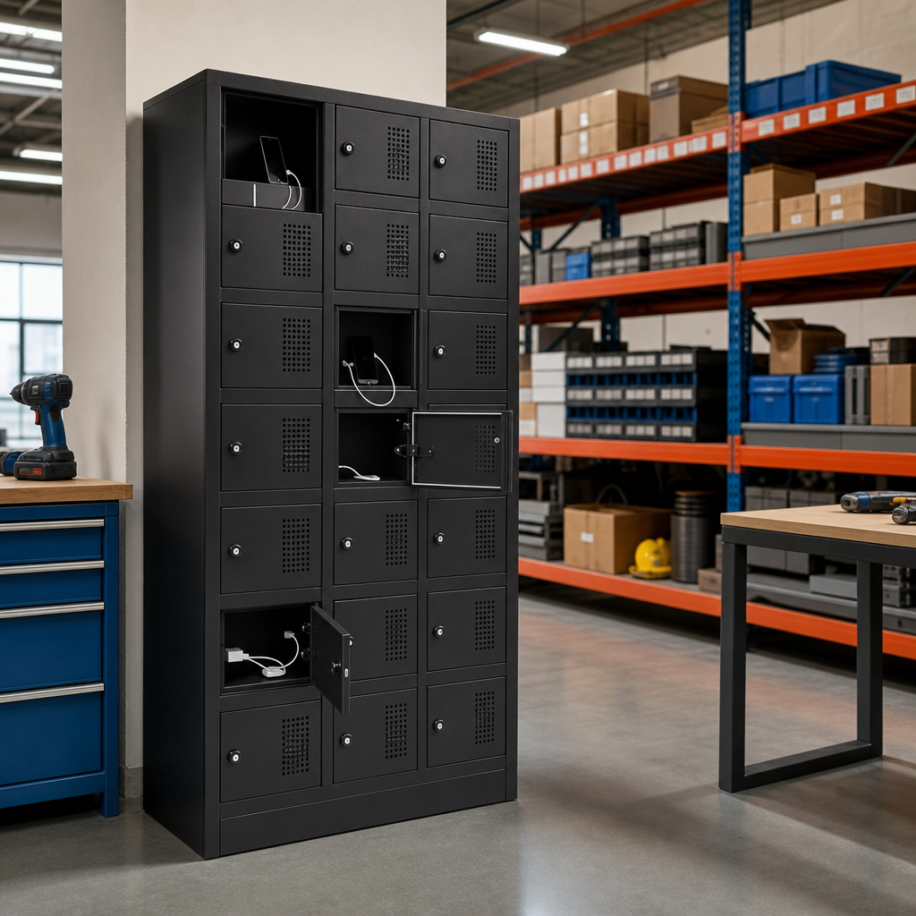 Steel Charging Locker for Tools and Mobile Phones