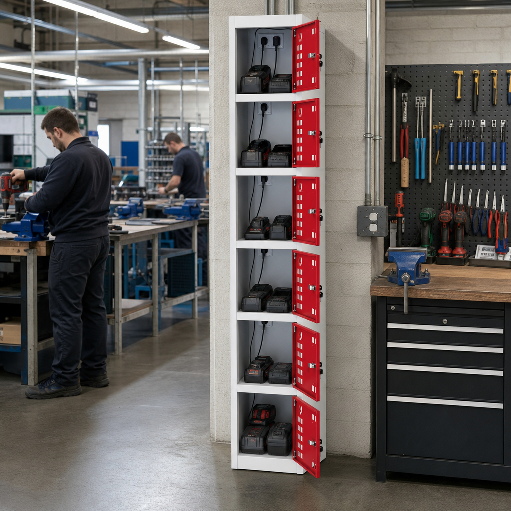 Steel Charging Locker for Tools and Mobile Phones