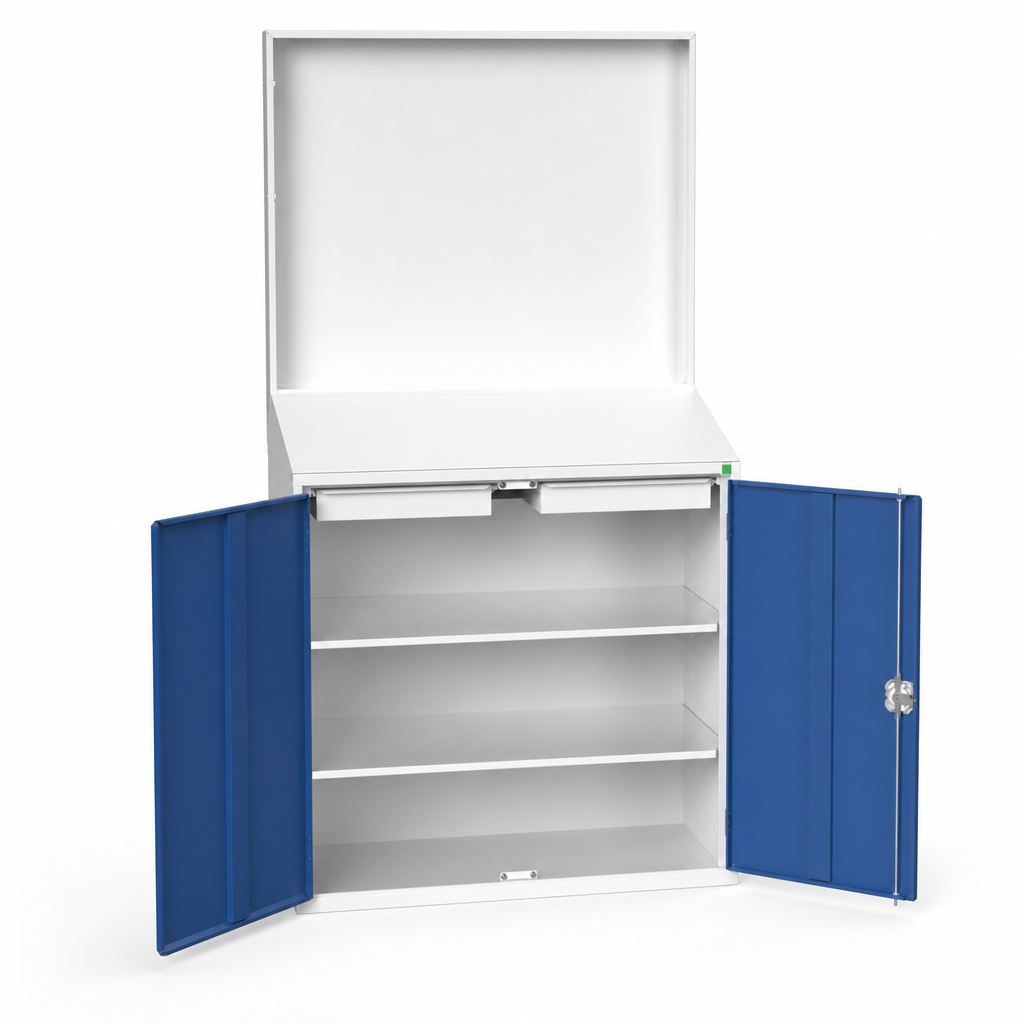 Steel Document Station Cupboard with Magnetic Rear Panel