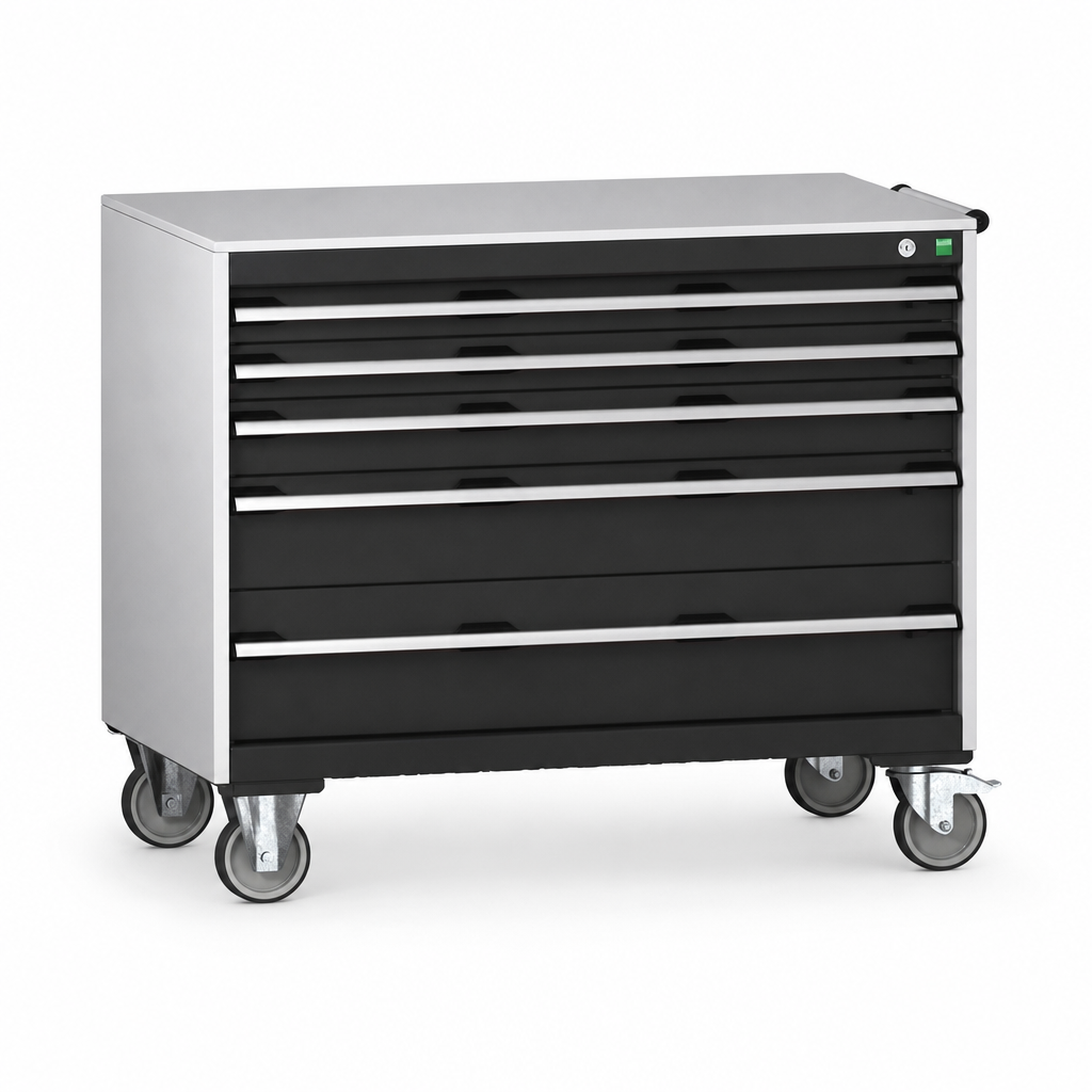 Steel Drawer Cabinet with 1050 x 650mm Worktop