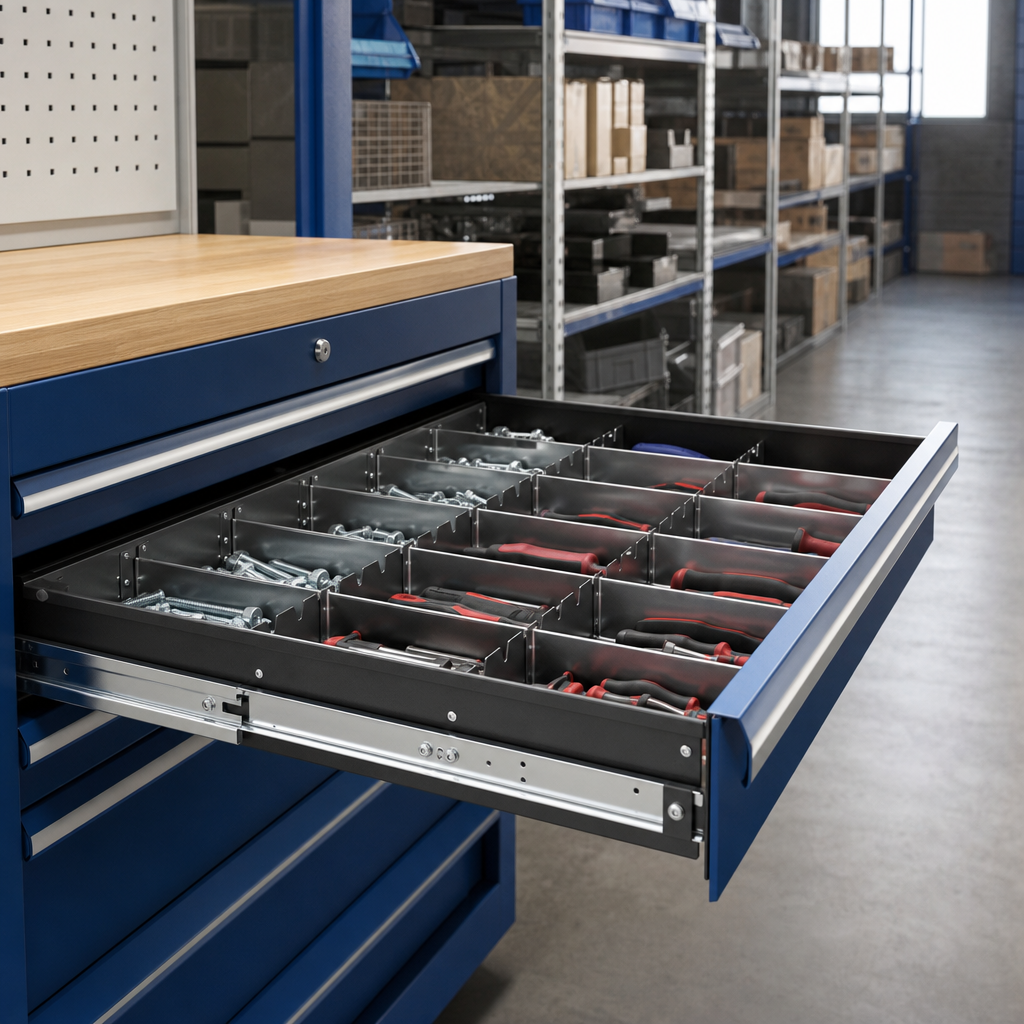 Steel Drawer Divider Kits for Tool Cabinets