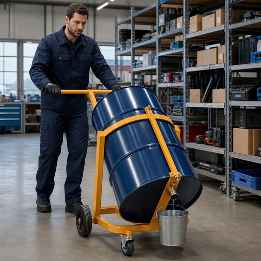 Steel Drum Transporter and Dispenser Trolley