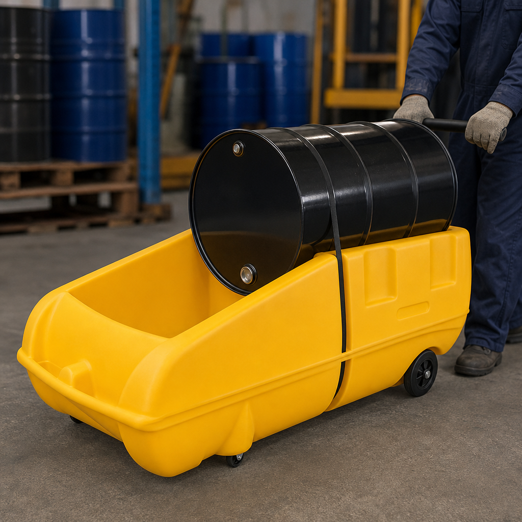 Steel Drum Transporter and Dispenser Trolley