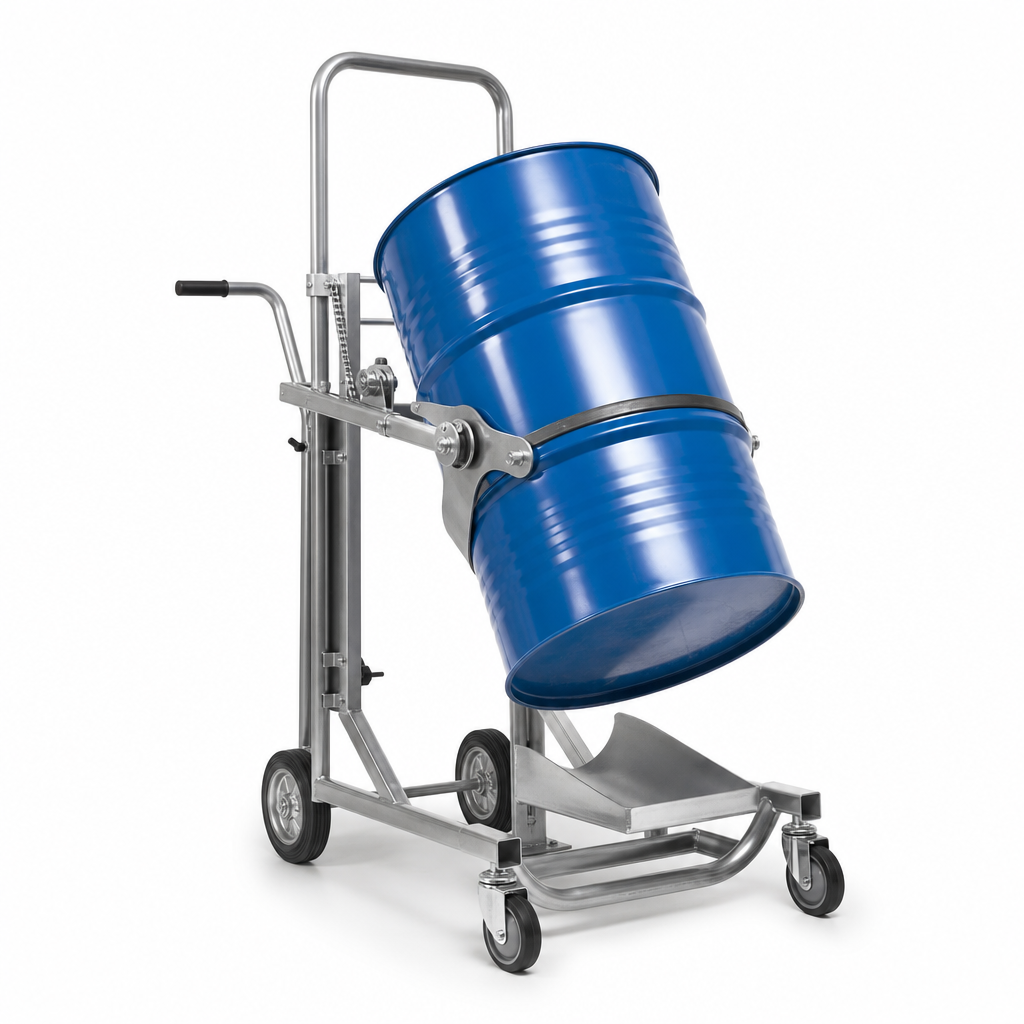 Steel Drum Transporter and Dispenser Trolley