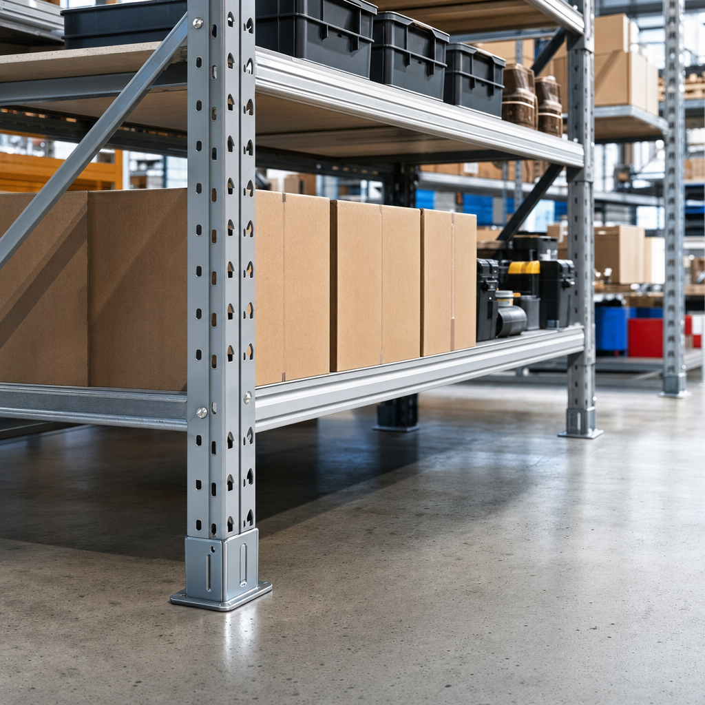 Steel Floor Protectors for Shelving Uprights