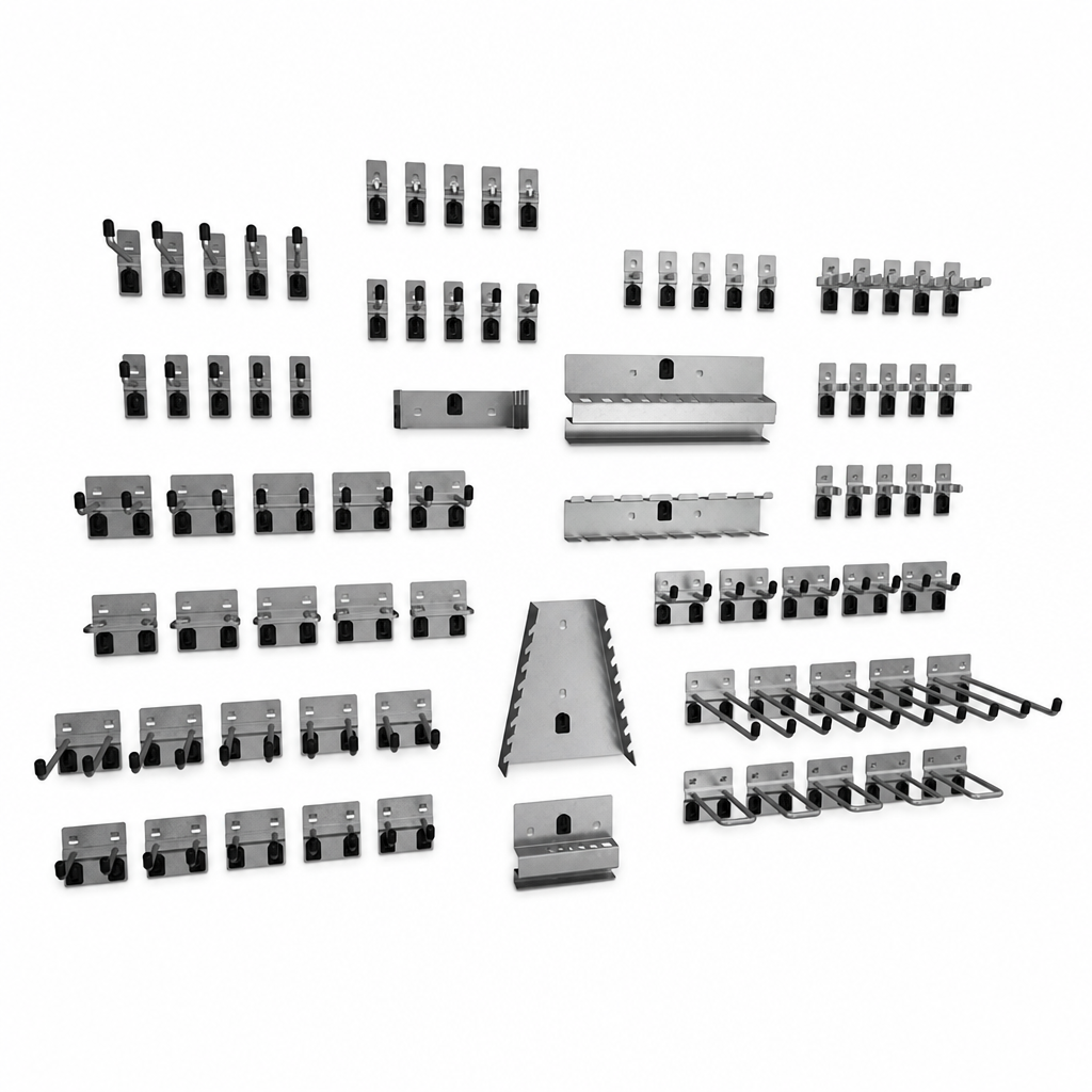 Steel Hook Kit for Tool Storage Panel with 80 Hooks