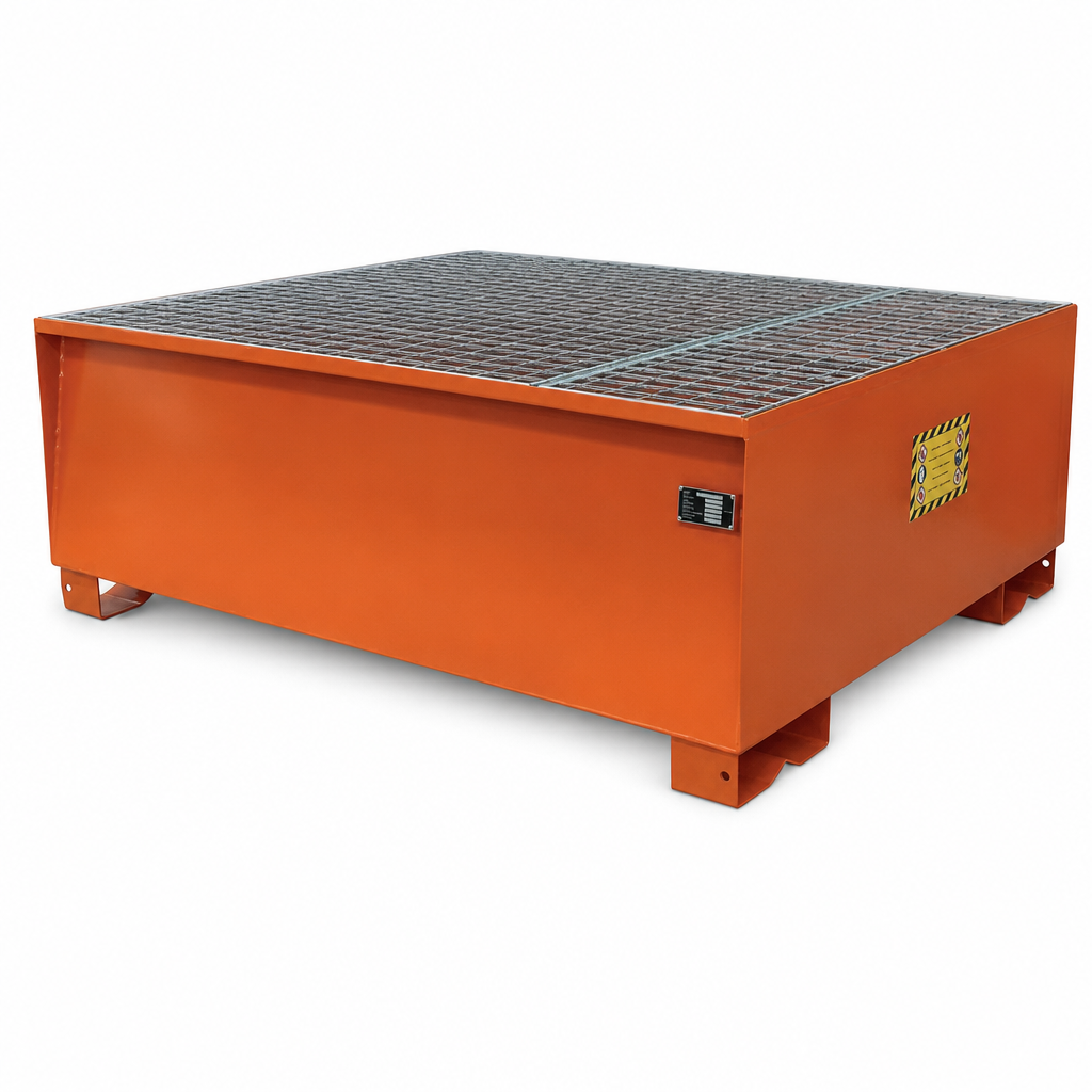 Steel IBC Spill Containment Pallet for 1–2 IBCs