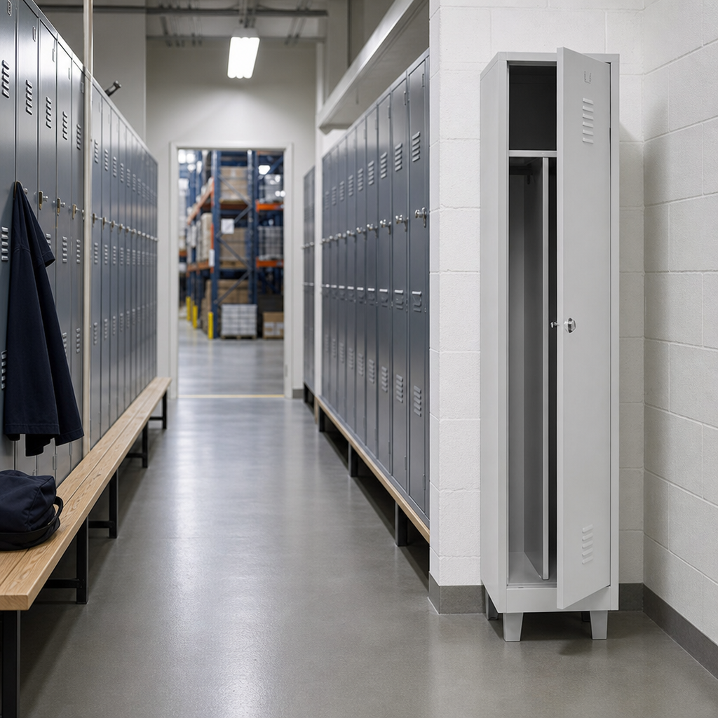 Steel Industrial Locker with Feet, 1 to 3 Columns