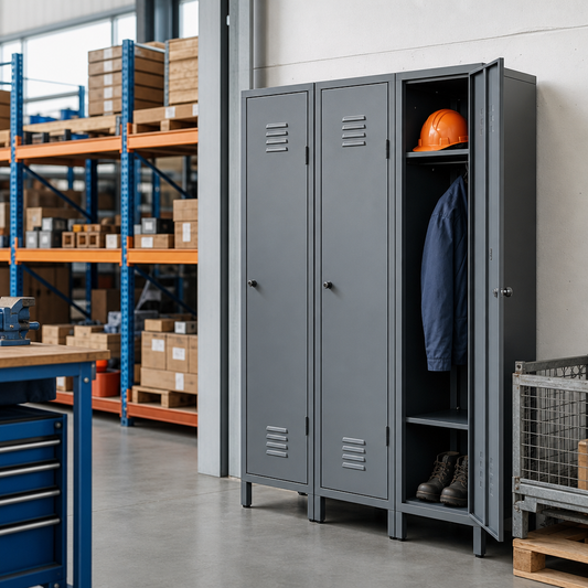 Steel Industrial Locker with Feet, 1 to 3 Columns
