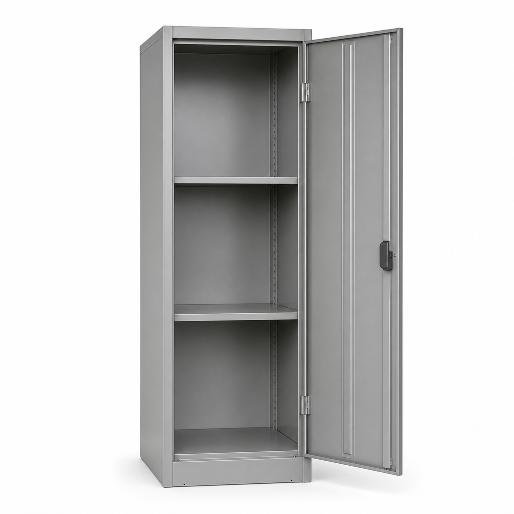 Steel Locker with Hinged Door and 3 Shelves