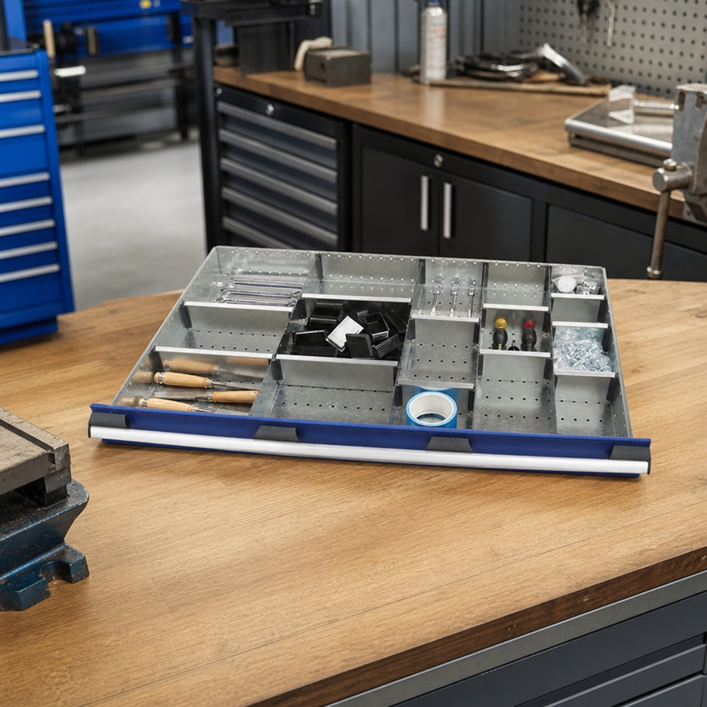 Steel Multi-Compartment Drawer Dividers for 1050mm Tool Drawers
