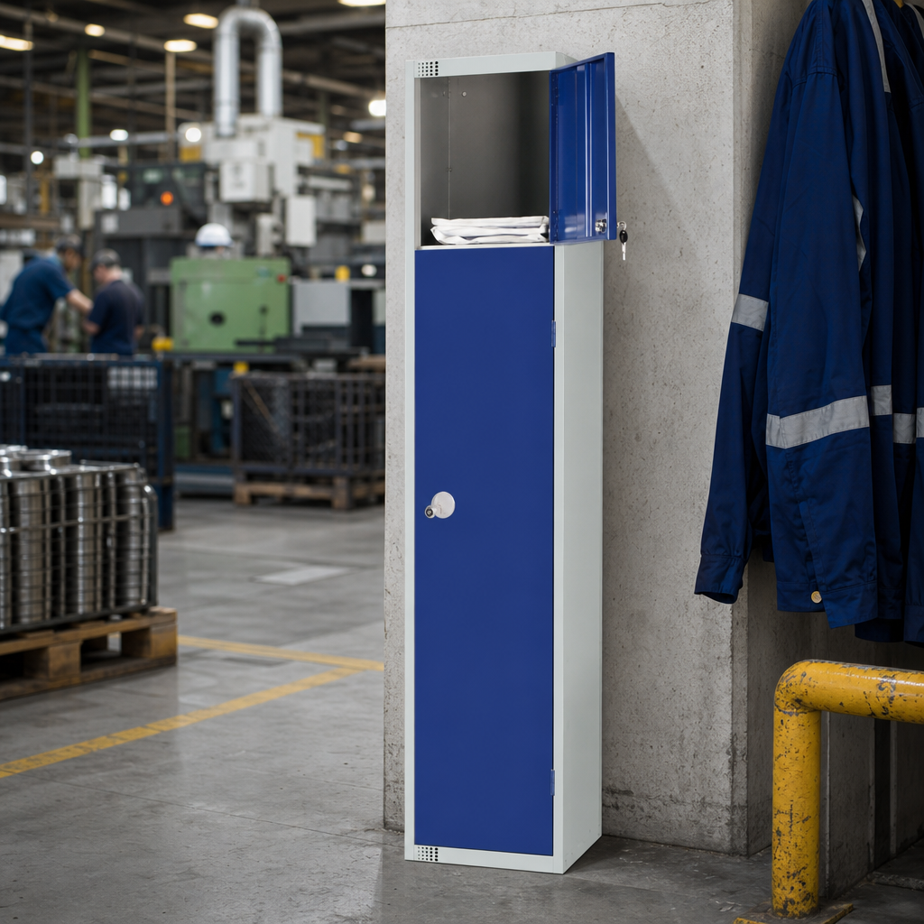 Steel Multi-Compartment Garment Service Locker with Cylinder Lock