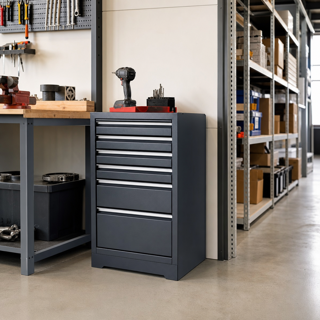 Steel Multi-Drawer Tool Cabinet 900h x 525w x 550d mm