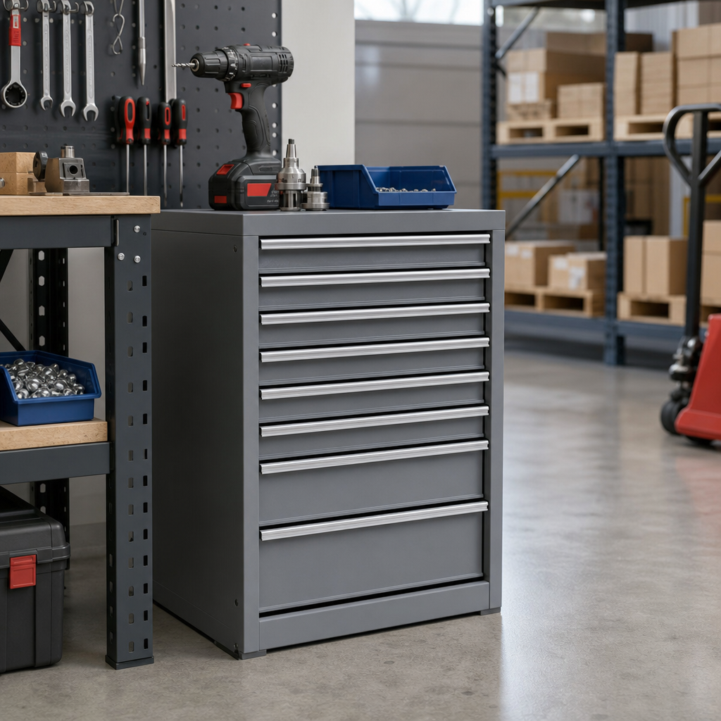 Steel Multi Drawer Tool Storage Cabinet 800 x 525 x 525mm