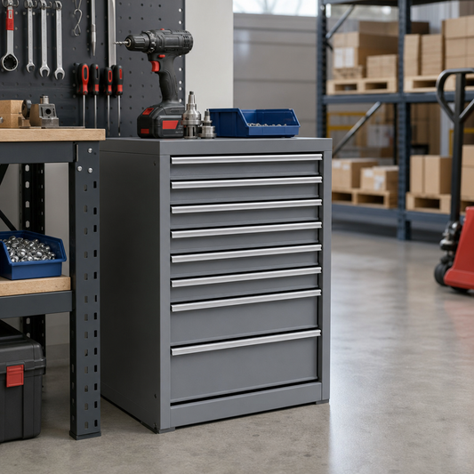 Steel Multi Drawer Tool Storage Cabinet 800 x 525 x 525mm
