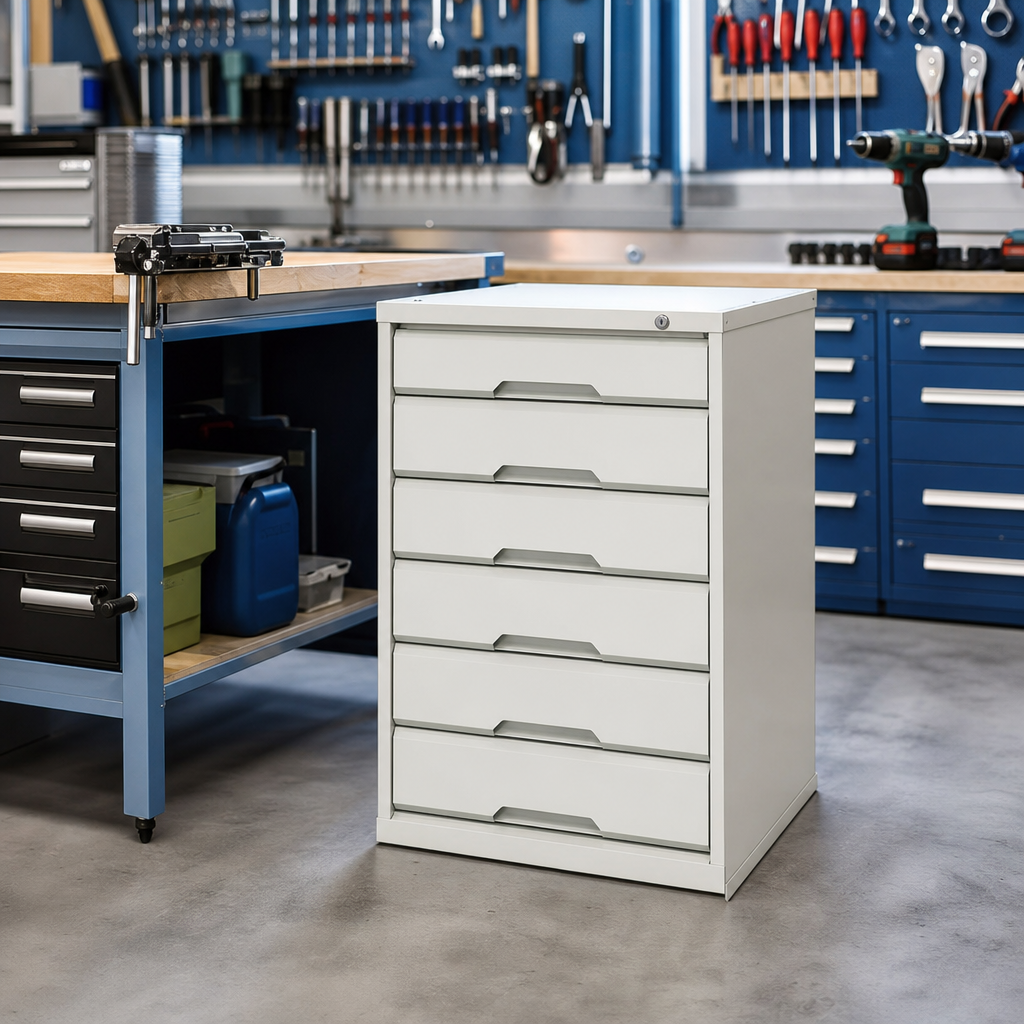Steel Multi-Drawer Tool Storage Cabinet 800 x 525 x 550mm